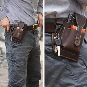 FLAPI Leather Phone Holster Belt Loop